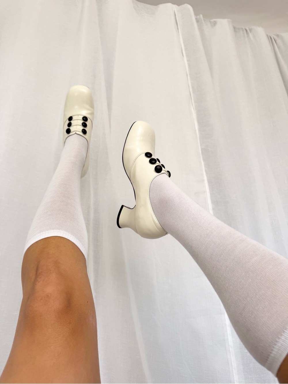 ✧ mod button mary jane heels ✧